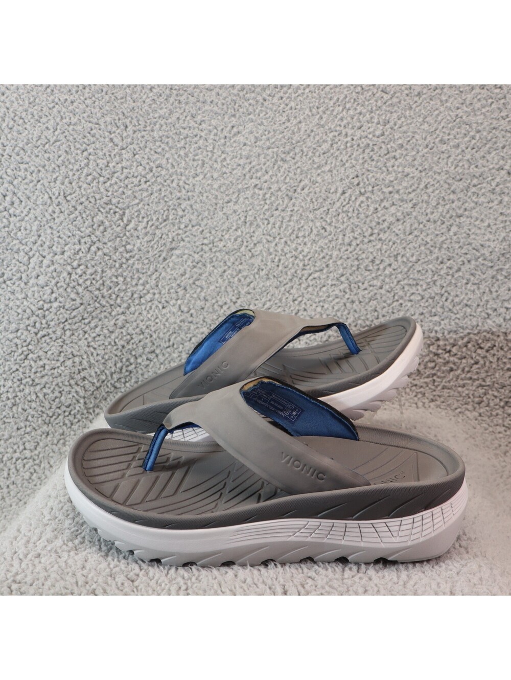 Vionic Restore Charcoal Vapor Flip Flop Sandal Men 7.5 / W 9